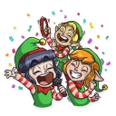 🎤 emoji Santa's Little Helper Telegram sticker 14 of 26
