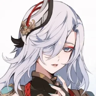 🕊 emoji `Шэнь Хэ @genshinbyevico Telegram sticker 6 of 20