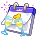 🗓 emoji Desk Calendar | @Gift_Alerts Telegram sticker 1 of 100