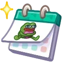 🗓 emoji Desk Calendar | @Gift_Alerts Telegram sticker 24 of 100