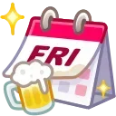 🗓 emoji Desk Calendar | @Gift_Alerts Telegram sticker 18 of 100