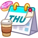 🗓 emoji Desk Calendar | @Gift_Alerts Telegram sticker 17 of 100