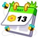 🗓 emoji Desk Calendar | @Gift_Alerts Telegram sticker 5 of 100
