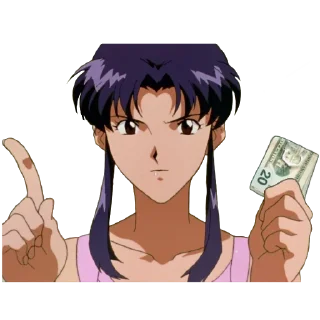 😠 emoji Misato Katsuragi Telegram sticker 11 of 36
