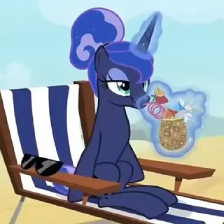 🌙 emoji Princess Luna | @MLPstick Telegram sticker 21 of 50