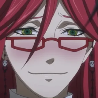 😊 emoji Grell (by @meruru) Telegram sticker 9 of 44