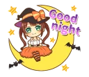 🌙 emoji Halloween Witch Telegram sticker 6 of 40