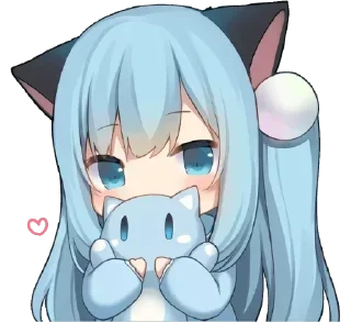 🥰 emoji Аниме Тянки - @anime_stickerr Telegram sticker 1 of 20