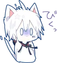 😱 emoji Mafumafu Sticker (cat) :: @line_stickers Telegram sticker 20 of 80