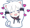 ❤️ emoji Mafumafu Sticker (cat) :: @line_stickers Telegram sticker 10 of 80