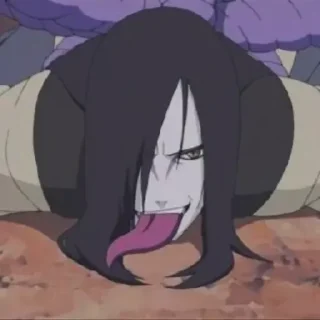 😏 emoji 🐍Orochimaru-san🐍 Telegram sticker 21 of 30