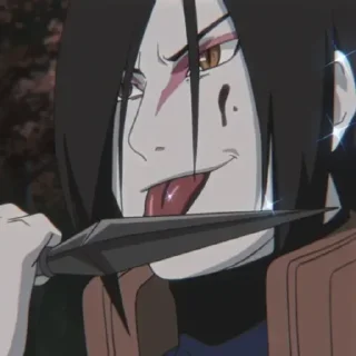 😏 emoji 🐍Orochimaru-san🐍 Telegram sticker 10 of 30