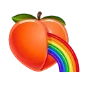 🍑 emoji ❗️➡️ @LoveAnons_bot ⬅️❗️ Telegram sticker 24 of 50