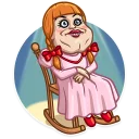 😐 emoji Annabelle Telegram sticker 10 of 20