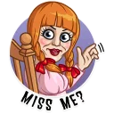 👋 emoji Annabelle Telegram sticker 5 of 20