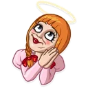 😇 emoji Annabelle Telegram sticker 18 of 20