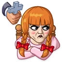 😒 emoji Annabelle Telegram sticker 13 of 20
