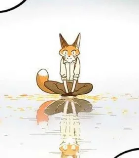 🧘‍♂️ emoji The Loser-Fox Orange Telegram sticker 11 of 72