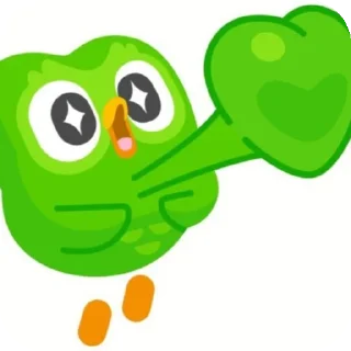 ❤ emoji дуолинго как смысл жизни Telegram sticker 8 of 39