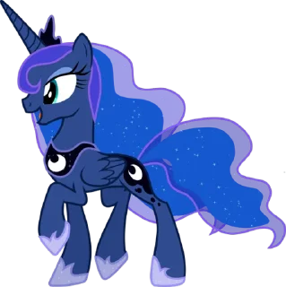 💃 emoji Princess Luna | @MyLittlePony_bots Telegram sticker 11 of 120