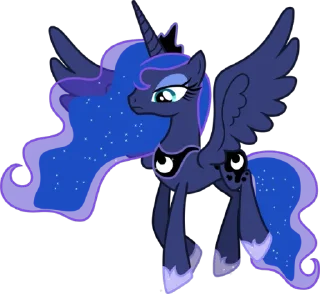 🪶 emoji Princess Luna | @MyLittlePony_bots Telegram sticker 4 of 120
