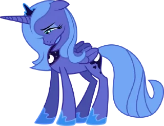 🙁 emoji Princess Luna | @MyLittlePony_bots Telegram sticker 22 of 120