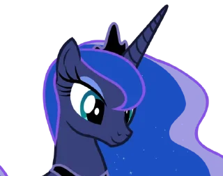 🙂 emoji Princess Luna | @MyLittlePony_bots Telegram sticker 16 of 120