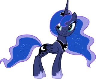 😊 emoji Princess Luna | @MyLittlePony_bots Telegram sticker 9 of 120