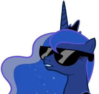 🤓 emoji Princess Luna | @MyLittlePony_bots Telegram sticker 21 of 120