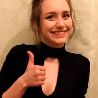 👍 emoji пак милой тян Telegram sticker 9 of 17
