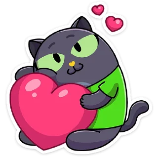 ❤️ emoji Это Кот • @TgSticker Telegram sticker 13 of 49