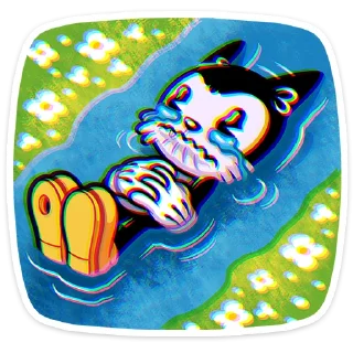 😭 emoji Стереокот Джо - @TgSticker Telegram sticker 22 of 49