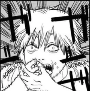 😧 emoji Tatsuki Fujimoto's manga faces Telegram sticker 10 of 62