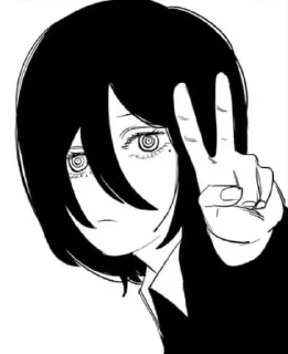 ✌️ emoji Tatsuki Fujimoto's manga faces Telegram sticker 13 of 62