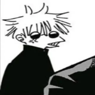 😑 emoji Satoru Gojo Telegram sticker 12 of 26