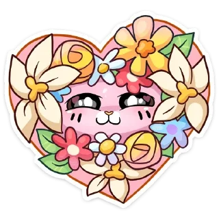 🐱 emoji Клубничная Ванилька без текста | @Stick4Gram Telegram sticker 5 of 47