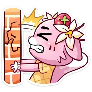 🐱 emoji Клубничная Ванилька без текста | @Stick4Gram Telegram sticker 20 of 47