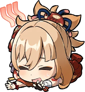 🥵 emoji Paimon's Paintings Pt.16 @jp_stickers Telegram sticker 10 of 16