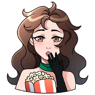 🍿 emoji Гермиона Академия Икс @oshalevshaya Telegram sticker 7 of 13