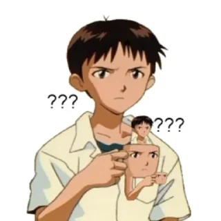 🤨 emoji Shinji Telegram sticker 14 of 29