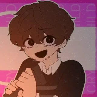 🍂 emoji 🍂| ɕɼℽⅈɳℊ ɕℏⅈℓⅆ |🍂 Telegram sticker 19 of 108