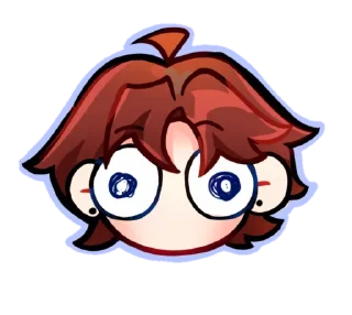 😳 emoji Чиби | Happnss Telegram sticker 12 of 13