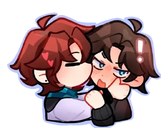 ❤️ emoji Чиби | Happnss Telegram sticker 10 of 13