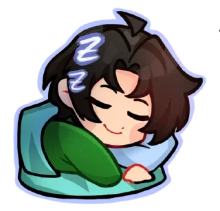 😪 emoji Чиби | Happnss Telegram sticker 9 of 13