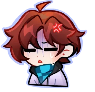 🤨 emoji Чиби | Happnss Telegram sticker 13 of 13