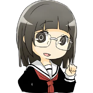 👉 emoji Умные тяночки @Nyasticks Telegram sticker 20 of 42