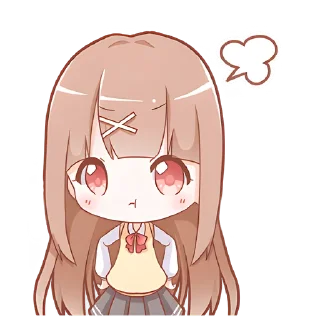 😤 emoji Тяночки-школьницы @nyasticks Telegram sticker 17 of 41