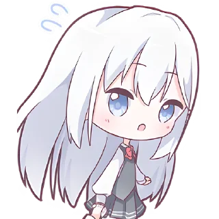 😪 emoji Тяночки-школьницы @Nyasticks Telegram sticker 7 of 42