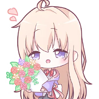 💐 emoji Тяночки-школьницы @Nyasticks Telegram sticker 15 of 42