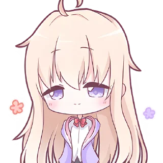 😌 emoji Тяночки-школьницы @Nyasticks Telegram sticker 12 of 42